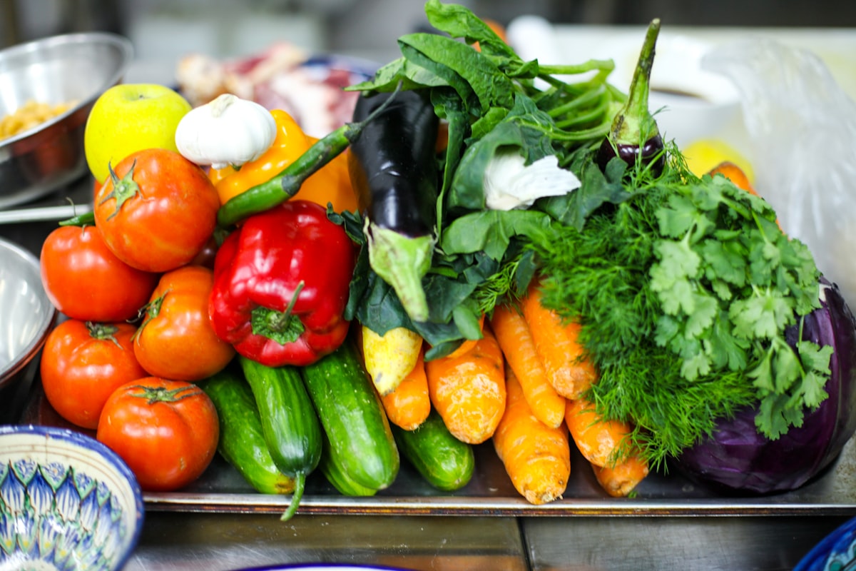 Grain-based salads with fresh herbs and nuts